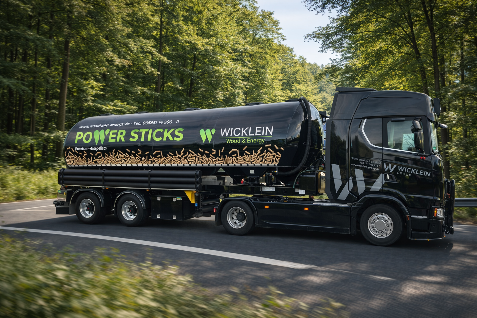 Wicklein Power Sticks – unser Lieferfahrzeug
